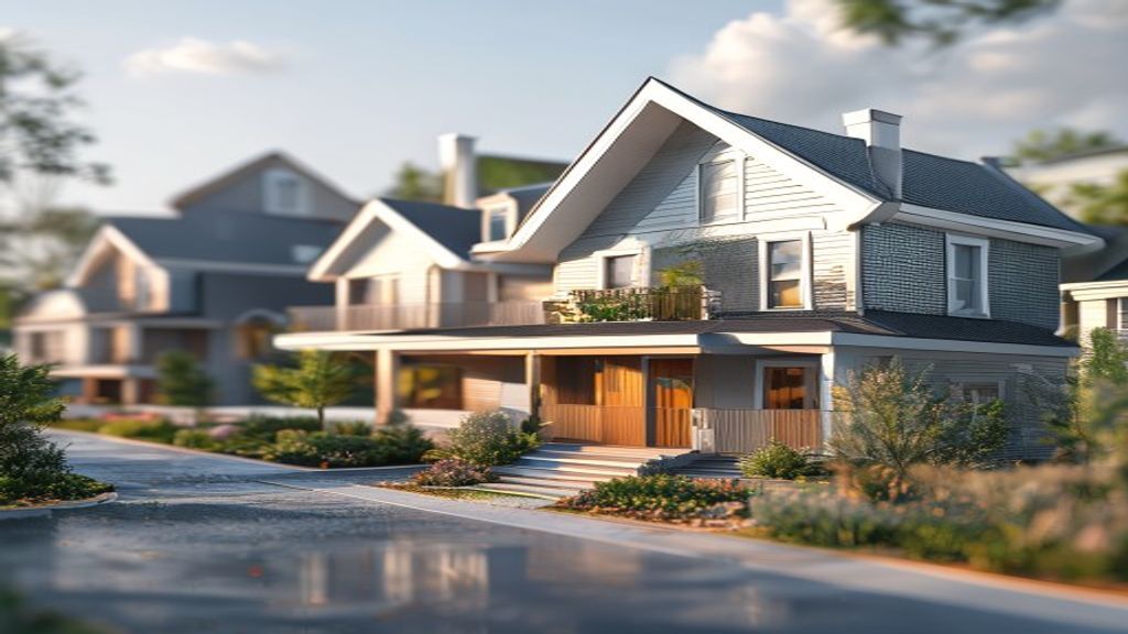 Modern brand‑new homes with open floor plans, large windows, and a fresh paint finish, ready for move‑in.