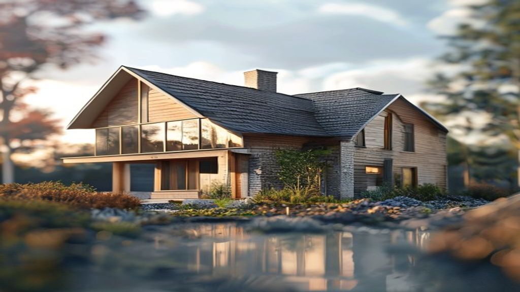 Construction workers framing a new house, showcasing step‑by‑step building process and modern home design.
