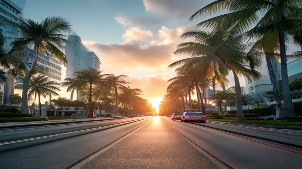 Continuum Miami luxury residential tower with reflective glass and palm tree backdrop.