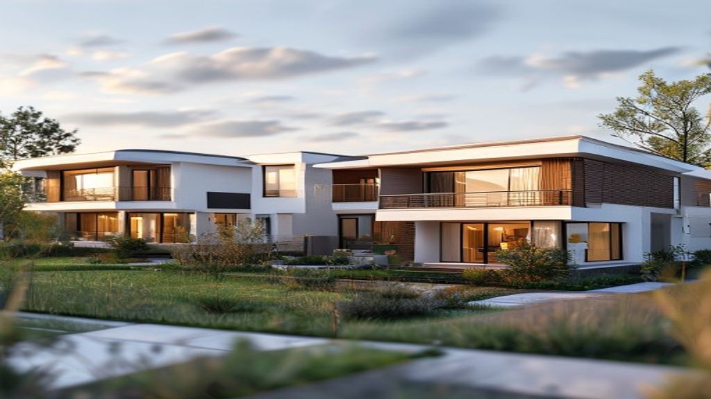 Modern new build homes showcasing sleek design, energy efficiency, and open floor plans
