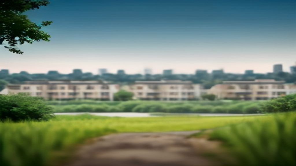A modern new housing development featuring sustainable homes, green spaces, and community amenities.