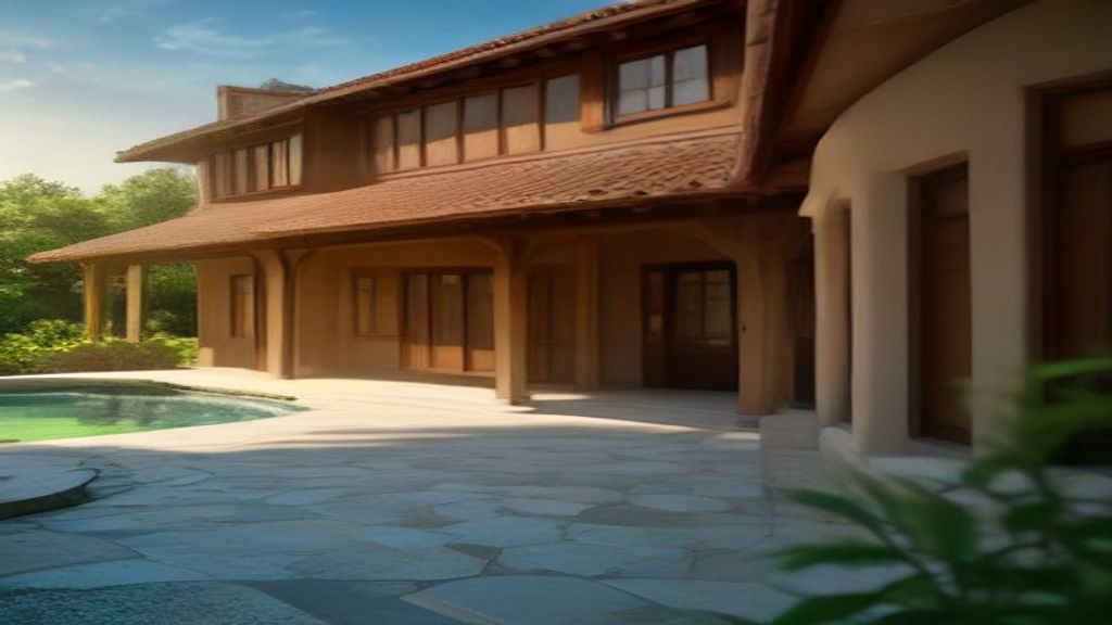 Luxurious mansion with sprawling lawns and modern architecture, perfect rich houses for sale